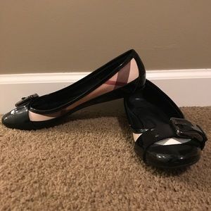 Burberry buckle flats